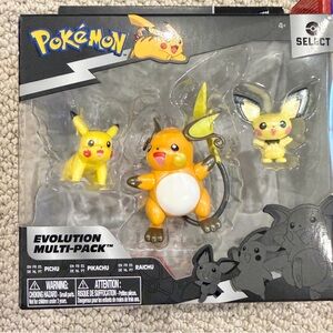 NEW Pokémon EVOLUTION MULTI-PACK PIKACHU PICHU & RAICHU